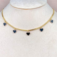 Cargar imagen en el visor de la galería, Choker Corazones Negros
